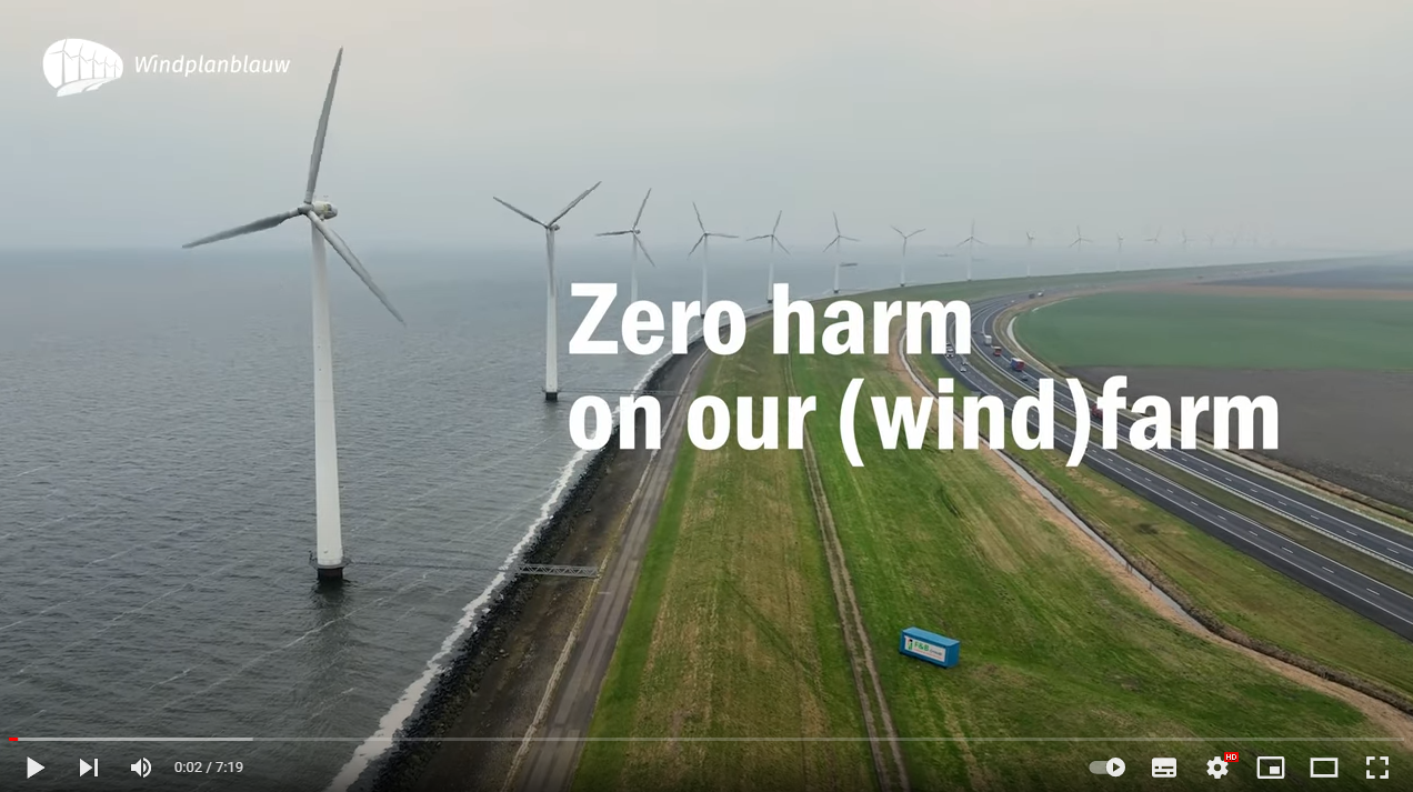 HSSE Veiligheidsfilm Windplanblauw IJsselmeer